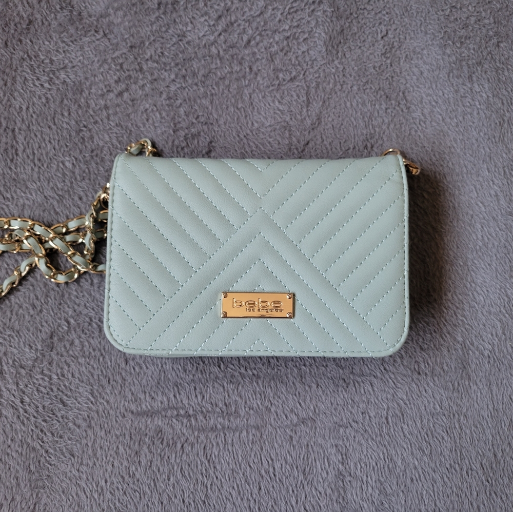 bebe blue sophia crossbody purse